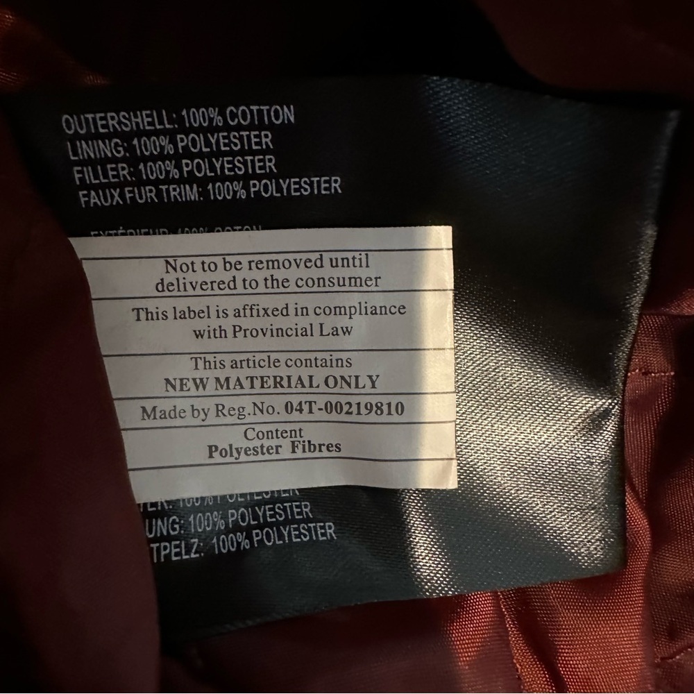 COLLECTION B Women’s medium Anorak hooded sherpa trim brick red jacket NWOT - Picture 7 of 13